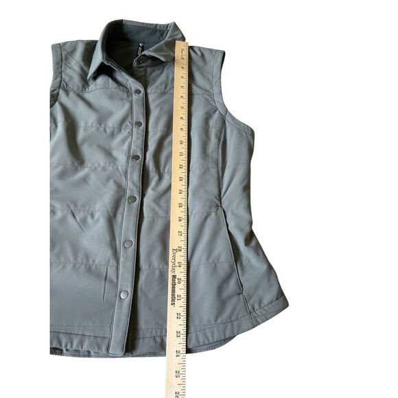 KUHL Women’s Aurora Vest size M Snap Front Seafoam Blue Green Gray - Picture 9 of 15